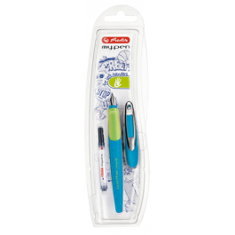 Stilou stangaci Herlitz My.Pen Albastru-Neon - stangaci