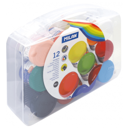 Tempera Milan 40ml 12 culori si pensula