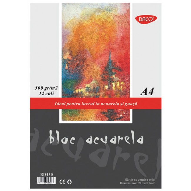 Bloc Desen Acuarela A4 300g