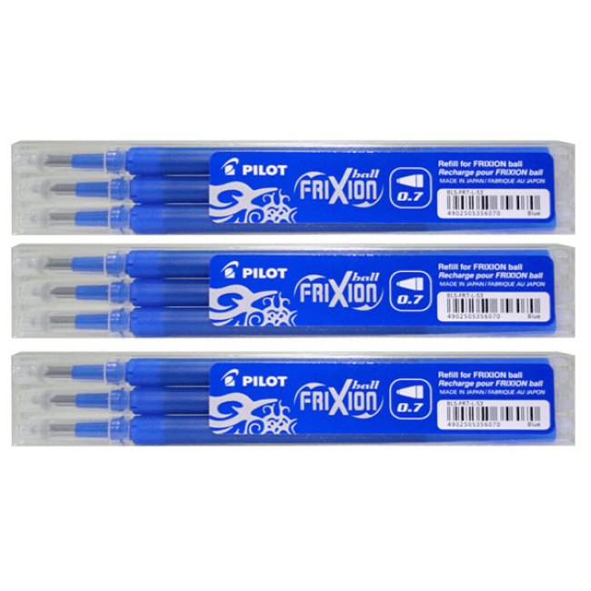 Rezerve Pilot Frixion 0 7 Mm 36 Bucati Cutie Albastru Inchis