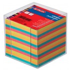 Cub hartie Herlitz 9X9X9 cm cu suport transparent