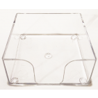 Suport plastic cub hartie 9.8 x 9.8 cm