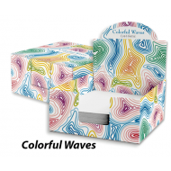 Cub hartie cu suport carton Colorful Waves