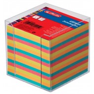 Cub hartie Herlitz 9X9X9 cm cu suport transparent