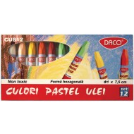 Culori pastel ulei set 12 Daco CU812