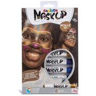 Culori piele si fata Carioca Mask Up 6 culori metalizate