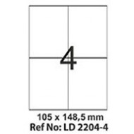 Etichete autoadezive 4/A4 105x148.5 mm