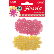 Floreta autoadeziv textil Daco