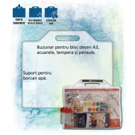Geanta transparenta pentru desen A3