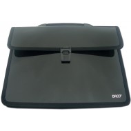 Mapa plastic cu 2 compartimente Daco - Negru