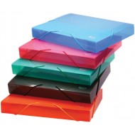 Mapa plastic cu elastic, inmagazinare 4cm Centrum - Albastru semitransparent