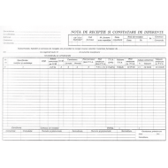 Nota de receptie si constatare diferente ( NIR ) autocopiativ