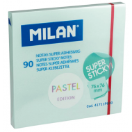 Notes autoadeziv 76x76mm Milan - albastru pastel