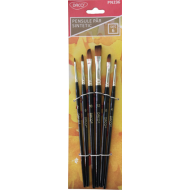 Pensule par sintetic Daco varf oblic 6 bucati