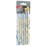 Pensule scolare Scriva 6 buc/set