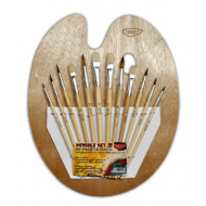 Pensule cu paleta Daco 12buc set