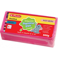 Plastilina Soft Clay Herlitz 500g - Roz Neon