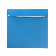 Plic albastru patrat 14x14 