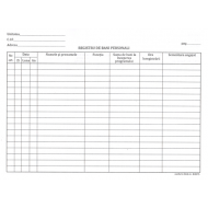 Registru de bani personali A4 100 file