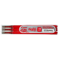 Rezerve Pilot FriXion 0.5 mm Vf subtire 3buc/set - rosu