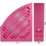 suport documente vertical roz
