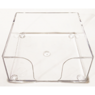 Suport plastic cub hartie 9.8 x 9.8 cm