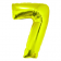 Balon folie cifra 7 Auriu