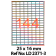 Etichete autoadezive 144 A4 25 x 16 mm