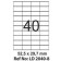 Etichete autoadezive 40/A4 52.5x29.7 mm