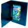 Mapa plastic cu elastic lata 25 mm - Albastra