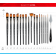 Pensule set 15+1 Clarity Daco PN2915