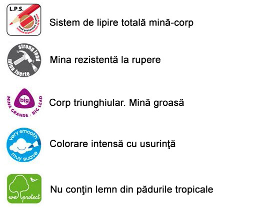Creioane colorate groase Milan Maxi - magazinbirotica.ro