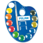 Acuarele pastile paleta Milan 12 culori 25mm