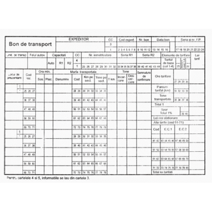 Bon de transport A5