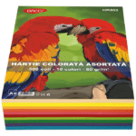 Hartie colorata asortata A4 80g 500 coli 10 culori