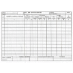 Lista de inventariere A4