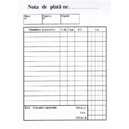 Nota de plata A6, 100 file