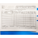 Nota de receptie nir coperta albastra