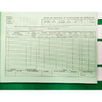 Nota de receptie nir autocopiativ coperta verde