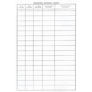 Registru intrare iesire A4