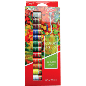 Culori acril Daco 12 culori 12ml