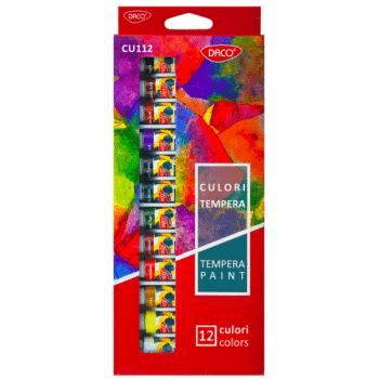Culori tempera Daco 12 culori 12ml