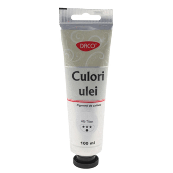 Culori ulei 100ml Daco - Alb Titan