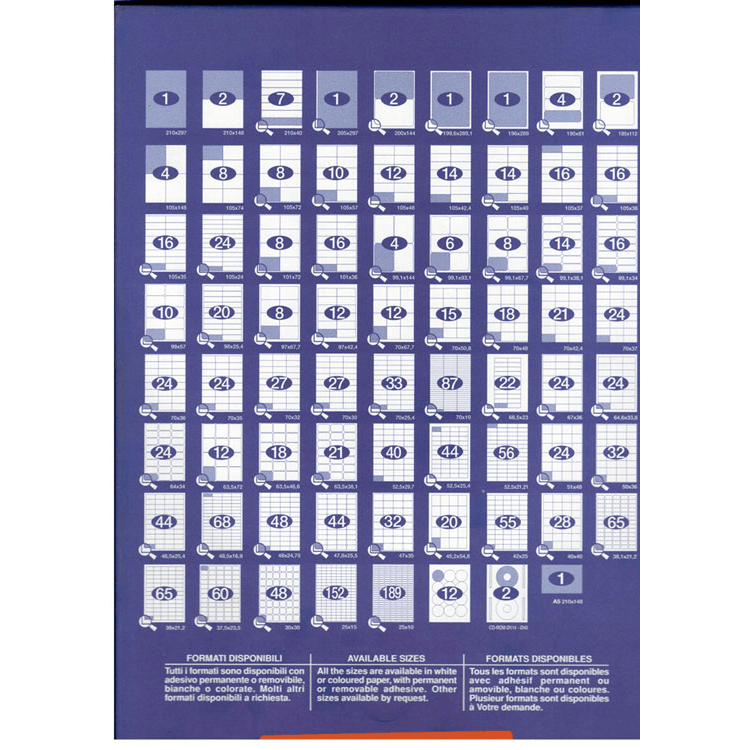 Etichete autoadezive Quick A4 Etichete autoadezive Quick