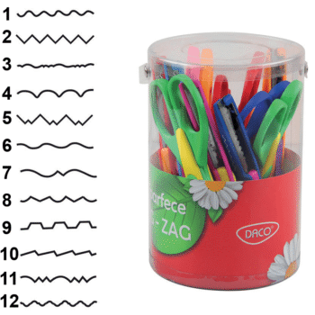 Foarfeca cu model Zig Zag Daco
