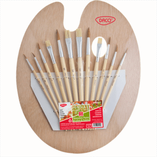 Pensule cu paleta Daco 12 buc