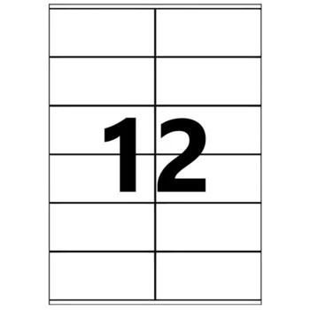 Etichete autoadezive Quick 12 A4 105 x 48 mm