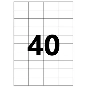 Etichete autoadezive Quick 40 A4 52.5 x 29.7 mm