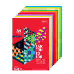 Carton colorat asortat A4 160g 10 culori 250 coli
