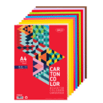 Carton colorat asortat A4 240g 10 culori